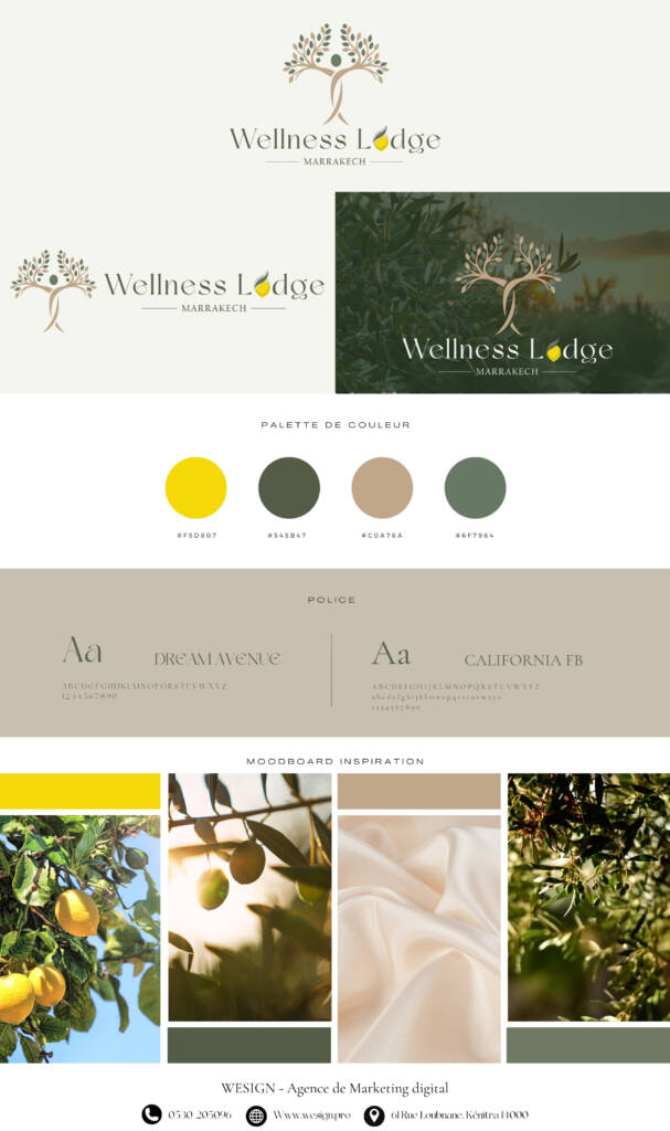 Wesign Agency CHARTE GRAPHIQUE WELLNESS LODGE